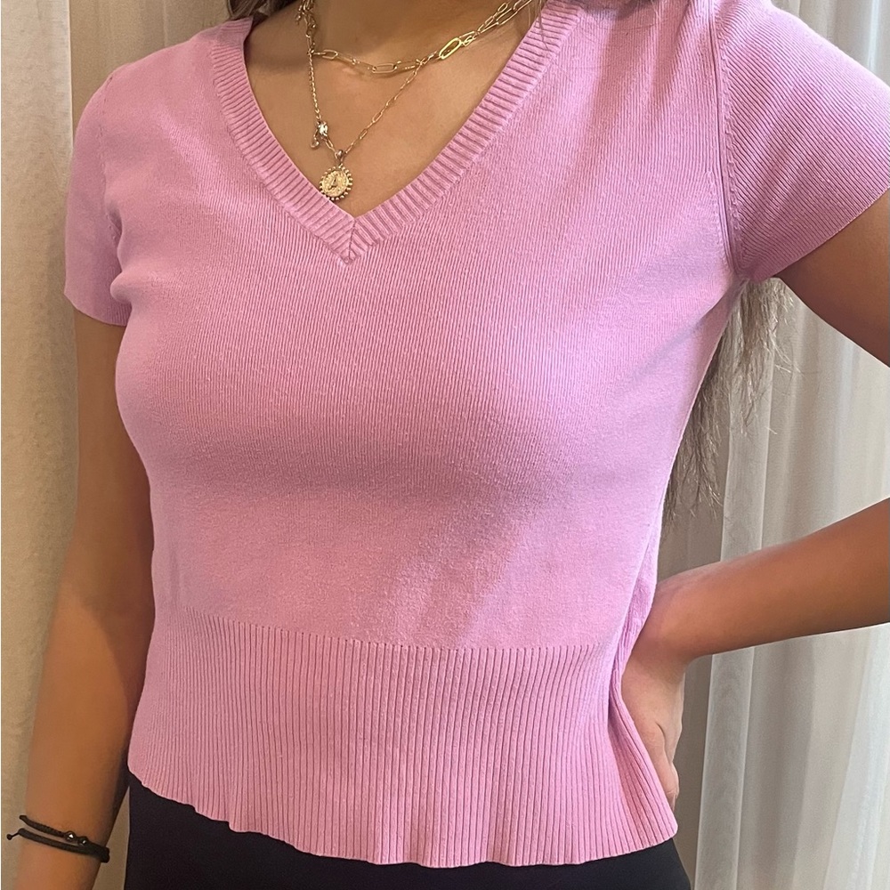 Light pink loft dress t shirt